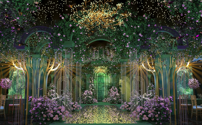 凤庆奇妙森林婚礼堂效果展示