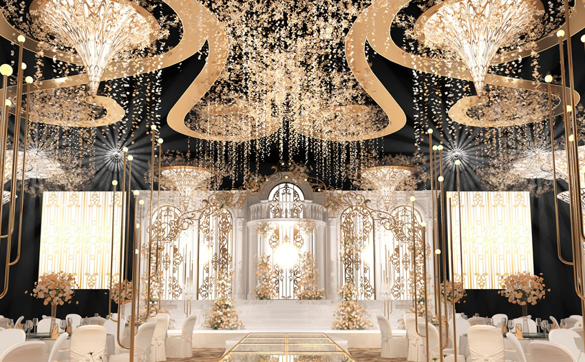 凤庆花木兰喜事汇金色大厅效果展示